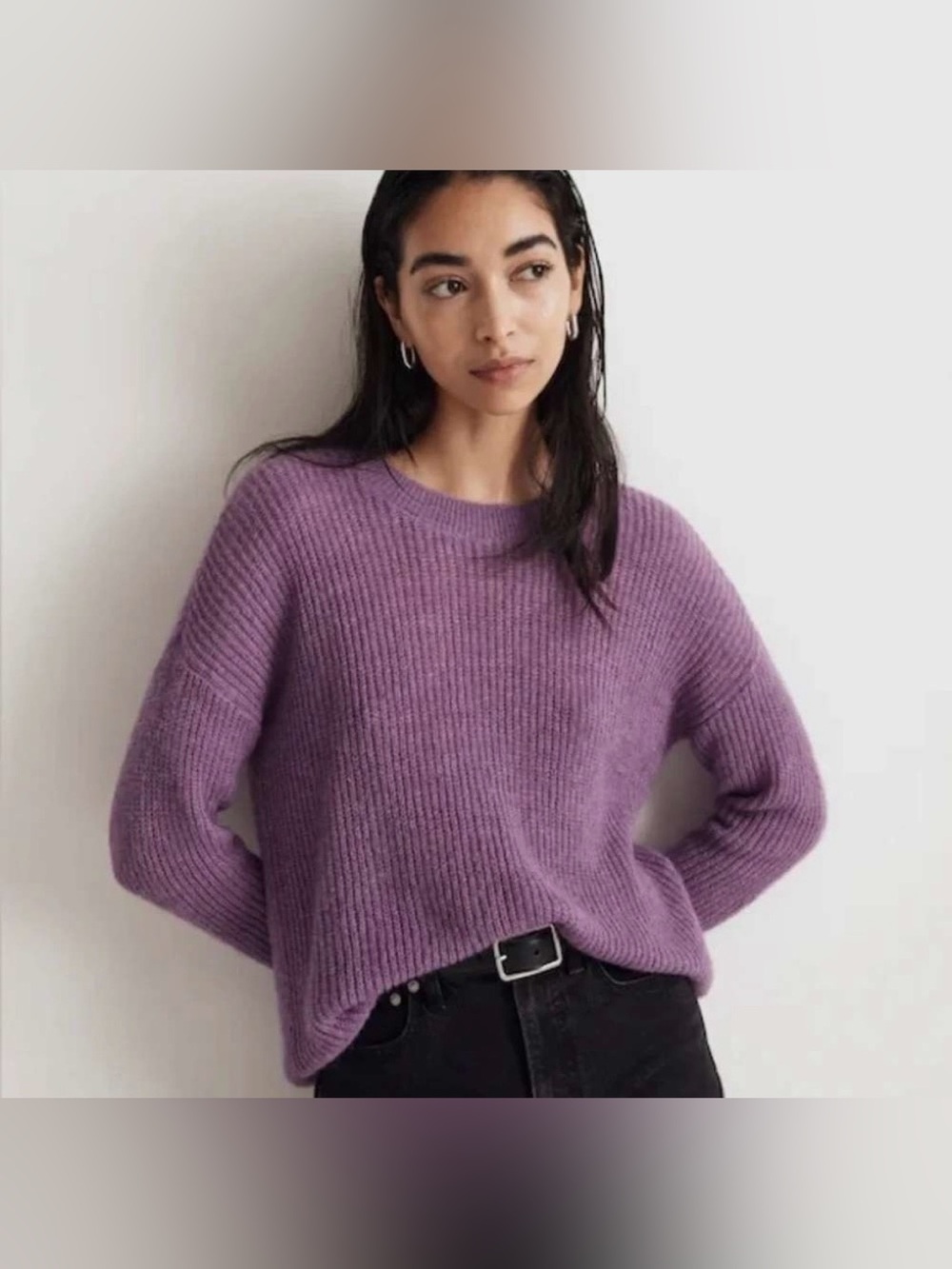Madewell women’s purple sweater